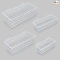 Pegboard Baskets,Pegboard Accessories,Can be Used to Store Items That Are Not Easy to Hang on a Pegboard(4pcs) (White Light-Duty)