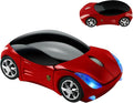 SHARE SUNSHINE Colorful 3D Sport Car Shape Mouse 2.4GHz Wireless Mouse 1600DPI 3 Buttons Optical Ergonomic Gaming Mice with USB Receiver for PC Laptop Computer (Red)