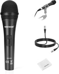 NEEWER NW-040 Cardioid Dynamic Microphone with XLR Cable, Rigid Metal Shell, Cleaning Cloth, Unidirectional Pickup Mic for Musical Instruments Voice Public Speech Podcast Singing PC Gaming Streaming