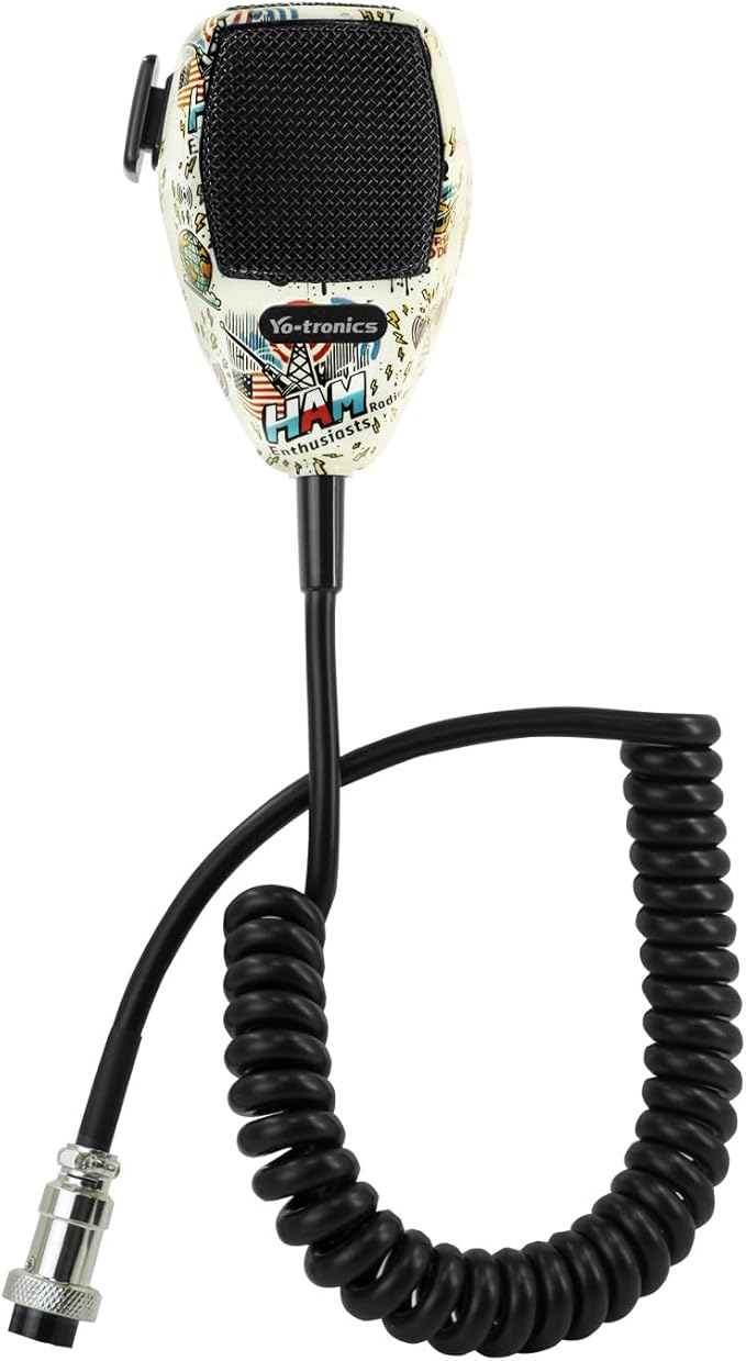 CB Microphone-4 Pin Noise Canceling CB Microphone, Amateur Radio and SSB Communications, USA HAM Edition (YTM-CB66 HAM)