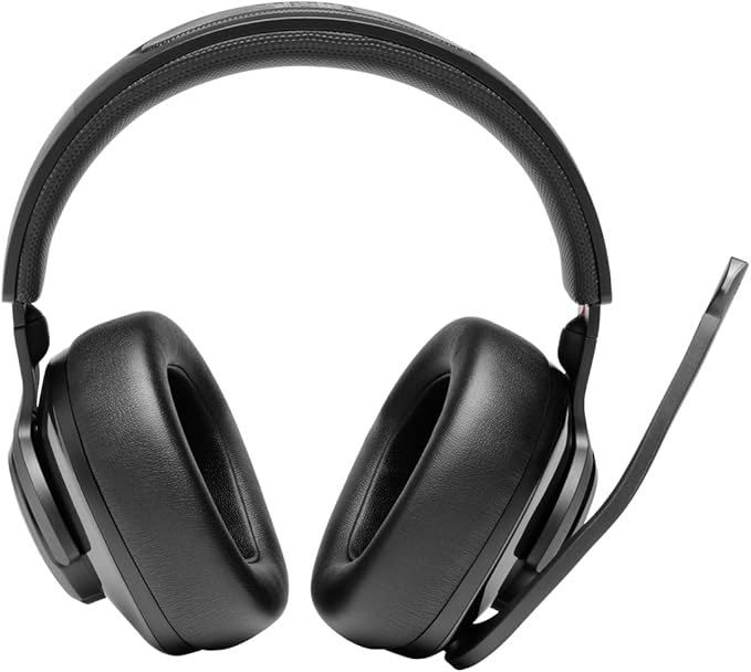 JBL Quantum 400 - Wired over-ear gaming headset with game-chat balance dial, JBL QuantumSURROUND and DTS, Voice focus directional flip-up mic and memory foam ear cushions (Black)