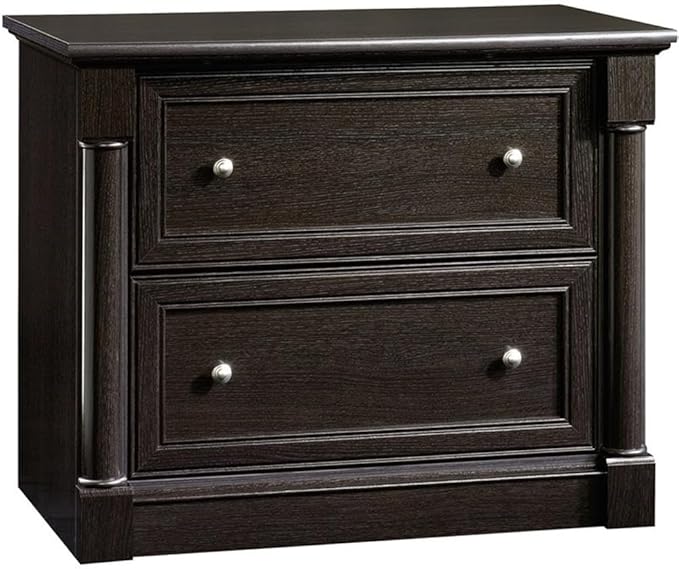Pemberly Row Set of 2 Wood 2-Drawer Lateral File Cabinet & Executive Desk