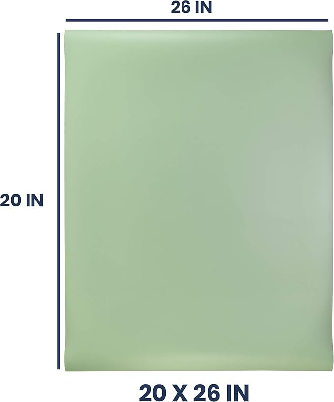 Pacific Arc Vinyl Board Cover. Self Healing and Stain Resistant Green/Ivory Sheet, 20 inches by 26 inches