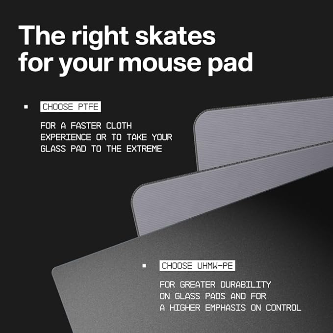 Wallhack PTFE Dot Mouse Skates | Premium Universal Skates for Gaming Mice | Ultra-Smooth Glide on Cloth & Glass Pads | Customize Speed & Control | Fast, Easy to Apply | Yellow