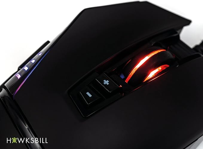 Super Slider V1 High Performance Wired Gaming Mouse, Adjustable DPI up to 19,000, RGB LED On-Board Memory, PC/MAC