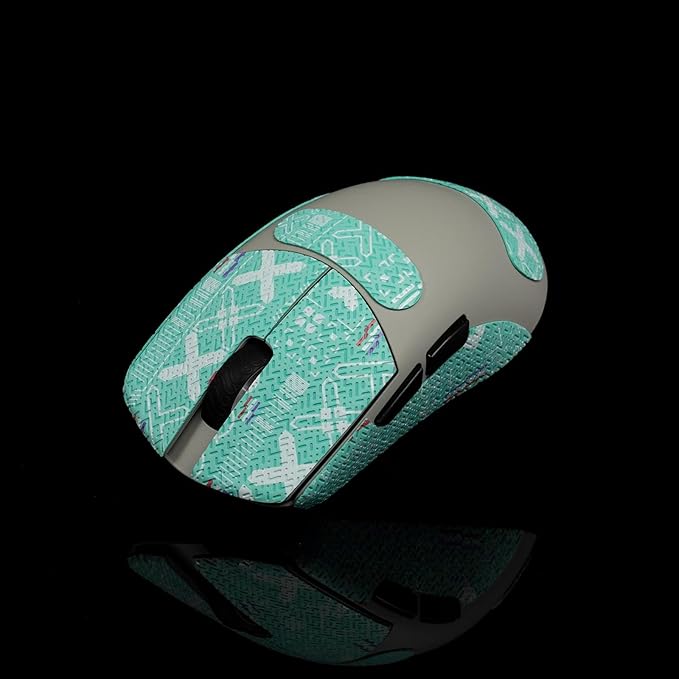 Grip Tape for Lamzu Maya X - Anti-Slip,Enhanced Control, Sweat Resistance,Improves FPS Gaming Grip & Mouse Protection [Pre-Cut] Printsteam Cyan 0.5mm