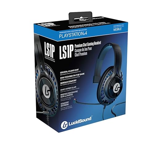 LucidSound LS1P Chat Headset for PlayStation 5, PS4 Pro and PS4 (Compatible with Nintendo Switch, Mobile)