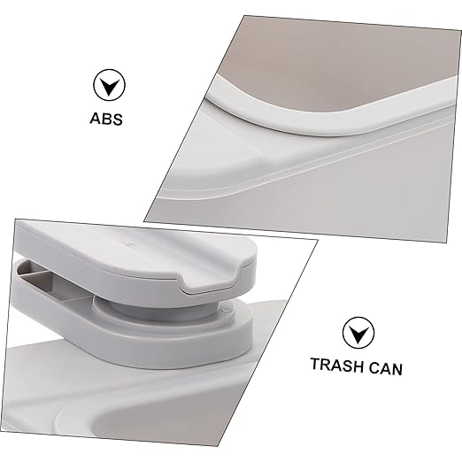 VANZACK Rotating Storage Box Slim Trash Bin Mini Desktop Trash Can Cubbies Storage Clipping Garbage Can Abs Material Safe Tasteless