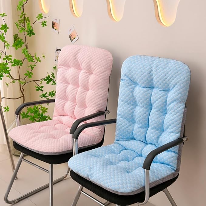 High Back Rocking Chair Cushions Patio Cushion Non-Slip Bottom Tufted Seat Pads with Ties Office Chair Pads Seat Cushion