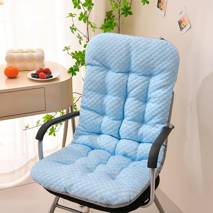 High Back Rocking Chair Cushions Patio Cushion Non-Slip Bottom Tufted Seat Pads with Ties Office Chair Pads Seat Cushion