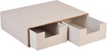Stackable Desk Drawer Organizer,Dressing table organizer for Jewelry/Cosmetics,Coffee Maker Display holder and Storage Box for Home office,Beige