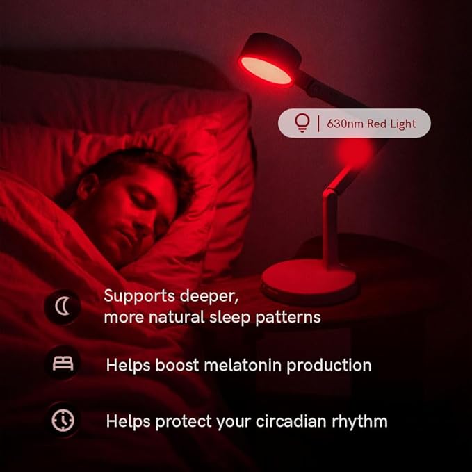 LUME CUBE Edge Light Go - Rechargeable Cordless Table Lamp - Perfect Lighting Wherever You Need it - Battery Powered LED Desk Light with Red Light Mode & Wireless Charger (Black)