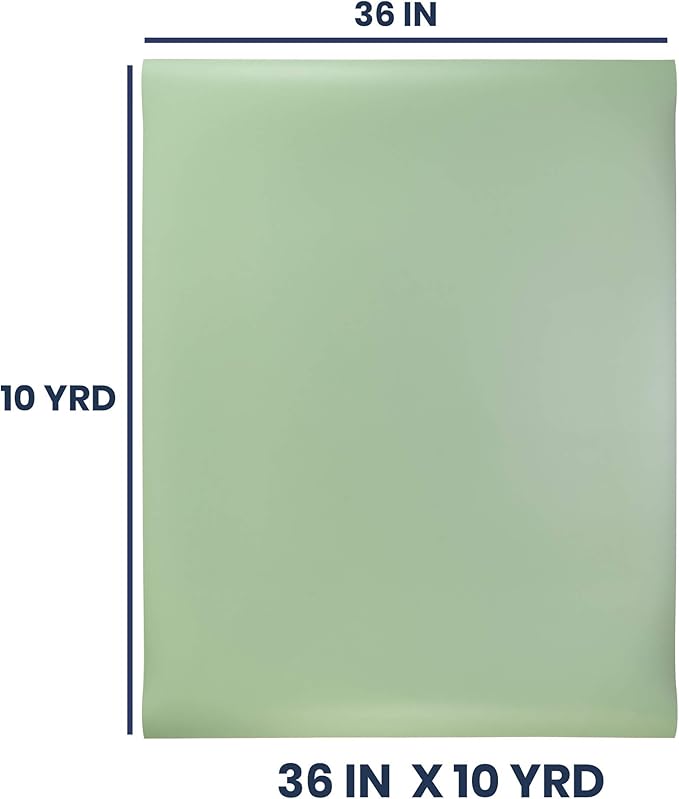 Pacific Arc Vinyl Board Cover. Self Healing and Stain Resistant Green/Ivory Sheet, 36 inches by 10 Yard Roll