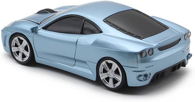 MGbeauty Wireless Mouse Sports Car Mouse Computer Optical Mice for PC Laptop MAC (Light Blue)