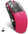 ATTACK SHARK X11SE Wireless Esports Gaming Mouse,Tri-Modes BT5.2/Type-C Wired/2.4G,PixArt PAW3311 Gaming Sensor,22K DPI,59g,5 Programmable Buttons for Laptop,PC,Mac Gamer(Berry Red&Sticker)