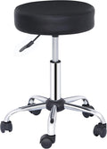 ZENY Adjustable Round Rolling Stool with Wheels, Drafting Stool Chair for Salon Spa Tattoo Home Office Medical Massage Work