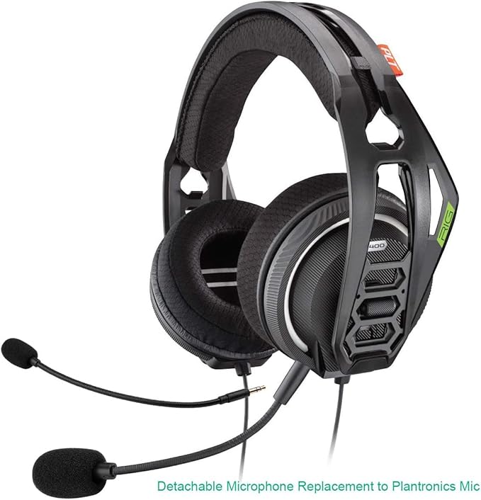Smays Microphone Replacement for Rig 400 Gaming Headset, Turtle Beach, PS4 Headphone - 3.5mm Detachable Mic Attachment