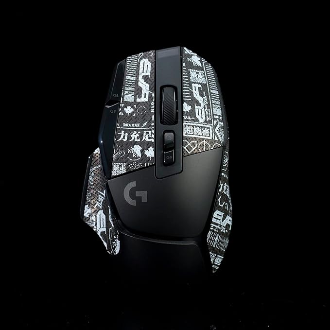 Grip Tape for Logitech G502X Lightspeed Plus- Anti-Slip,Enhanced Control, Sweat Resistance,Improves FPS Gaming Grip & Mouse Protection [Pre-Cut] EVA Black 0.5mm