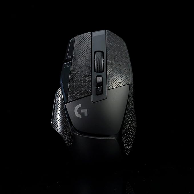 Grip Tape for Logitech G502X Lightspeed Plus- Anti-Slip,Enhanced Control, Sweat Resistance,Improves FPS Gaming Grip & Mouse Protection [Pre-Cut] Black 0.5mm