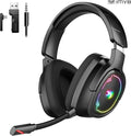 IMYB W82 2.4Ghz Wireless Gaming Headset for Nintendo Switch丨OLED丨Lite, Bluetooth 5.4 Gaming Headphones with Noise Cancelling Microphone, 40Hr Battery, USB & Type-C Connector for PS5, PS4, PC, Laptop