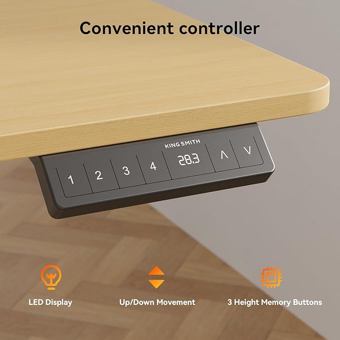 WALKINGDESK 63 Inches Height Adjustable L Shaped Standing Desk with 2 Drawers and Keyboard Tray, Electric Sit to Stand Home Office Comupter Table, Ergonomic Corner Gaming Desk, Oak