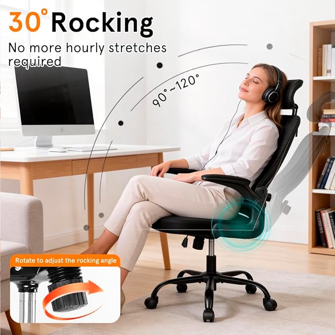 Office Chair, Gaming Chair Desk Chair Comfy Computer Chair Ergonomic Office Chair Mesh Office Chair 400 LBS with Rolling for Gaming Home and Office