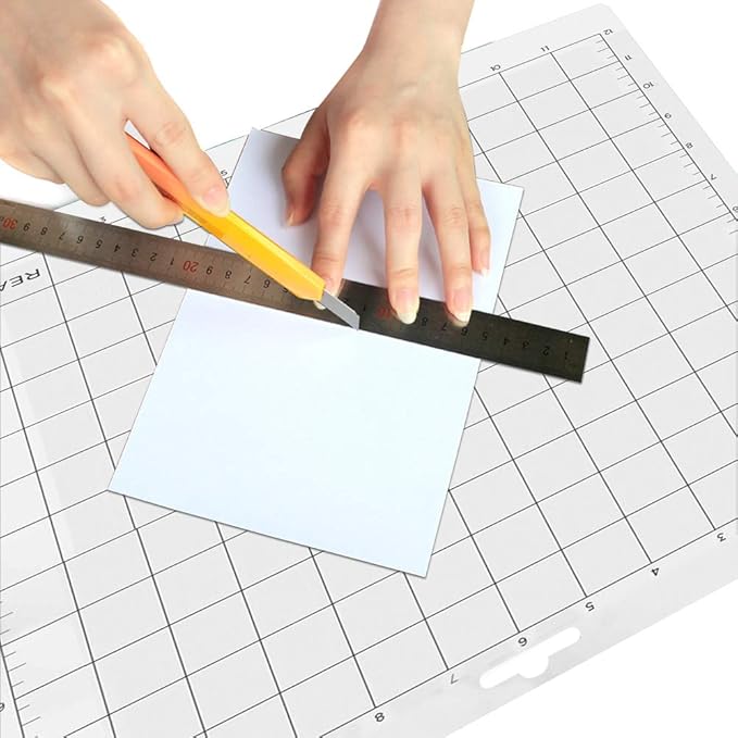 REALIKE 12x12 Cutting Mat Compatible with Cricut Maker 3/Maker 4/Maker/Explore 3/4/Air 2/Air/One(Standardgrip 3 Mats), Gridded Adhesive Non-Slip Cut Mat Replacement Accessories Set for Craft Vinyl