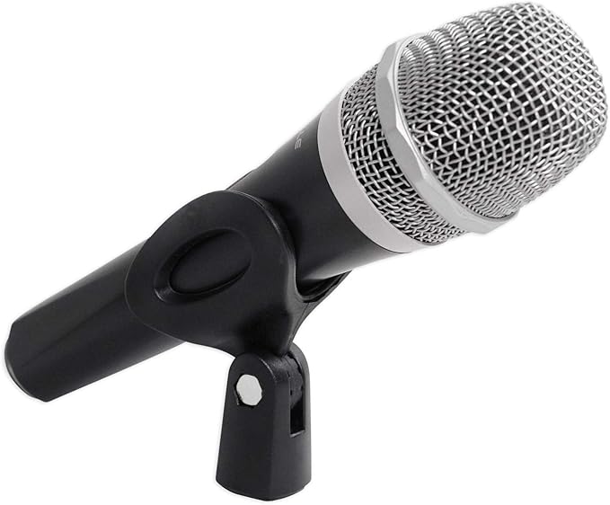 Rockville RMP-XLR Dynamic Super Cardioid Microphone, 10ft XLR Cable, Rugged Plastic Body, Clear Sound, M-06 Cartridge, for Vocals and Instruments