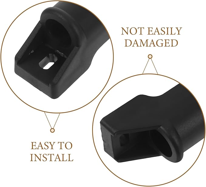 Desk Chair Footrest Sliders 4-Pack Replacement Pads for Office and Gaming Chairs Ergonomic Footrest Attachment with Smooth Glide and Easy Installation