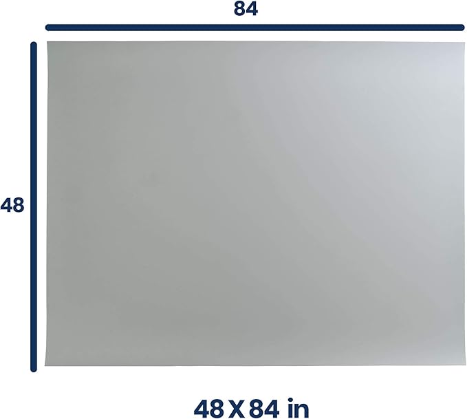 Pacific Arc Vinyl Board Cover. Self Healing and Stain Resistant Gray/White Sheet, 48 inches by 84 inches
