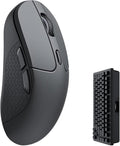 Keychron M3 Wireless Gaming Optical Mouse, Tri-Mode 2.4 GHz/Bluetooth 5.1/Wired, PixArt PAW 3395 Sensor, 4000Hz Polling Rate, 79g Lightweight Programmable Macro Button for Windows PC/Mac - Black