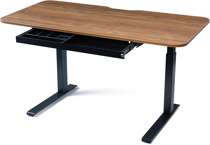PERFECT POSTURE Under Desk Storage Drawer with Lock — Slim Pen & Pencil Drawer for Regular & Sit-Stand Standing Desks, Black (33” x 9.4”)