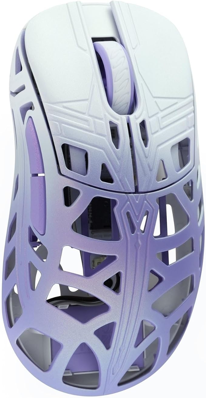 MK x WLMOUSE Sword X Magnesium Wireless 8K Mouse (Black Dot, Amethyst)