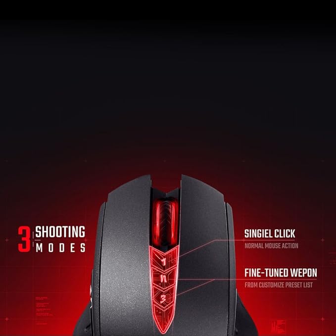 Bloody V8MA Ultra Core 3 Optical PC Gaming Mouse with X'Glide Metal Mouse Feet for Precision Handling - 8 Programmable Buttons for Macros/Scripting/Automation - Ideal for Palm Grip - 3200DPI