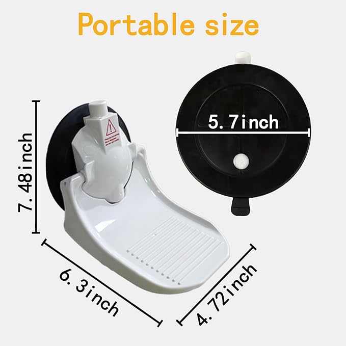 Shower Foot Pedals with Foldable Shaving Leg Hair with Strong Suction Cups for RV bathrooms