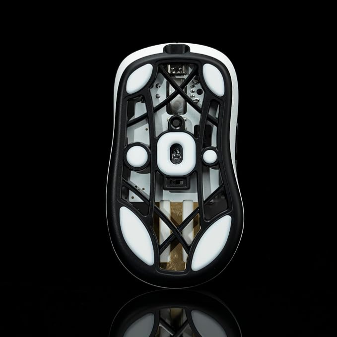 V2 Mouse feet for LAMZU Thron | Smooth Glide | Rounded Edges | Anti-Dust | Pro Gamer Approved - 0.7mm Pure PTFE Gaming Upgrade Skates (2-Pack)