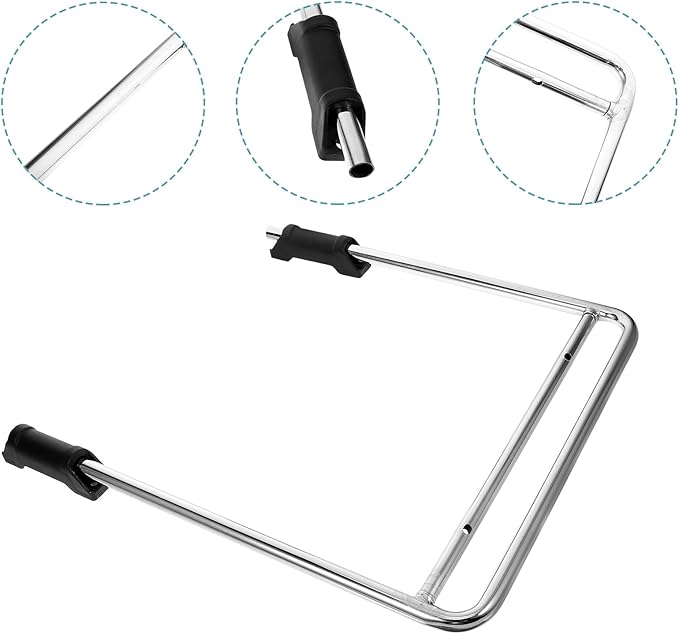 Generic Retractable Chair Footrest Footrest Chair Brackets Stainless Steel Replacement Easy to Use for Daily