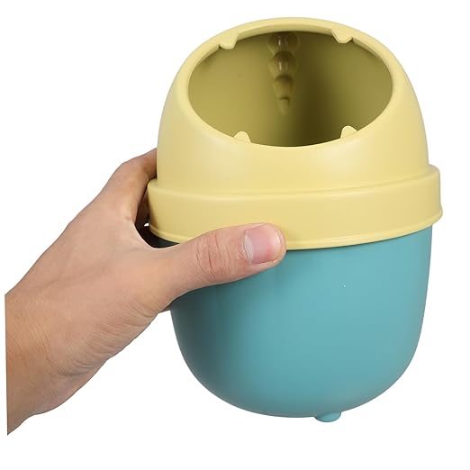 Operitacx Recycling Bin Lid Small Waste Basket Lid Countertop Waste Can for Kitchen Desk