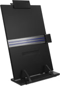 ABOOFAN Adjustable Document Stand and Paper Holder for Desk, Plastic Text and Recipe Book Holder, Desktop Reading and Typing Copyholder for Office and Kitchen Use