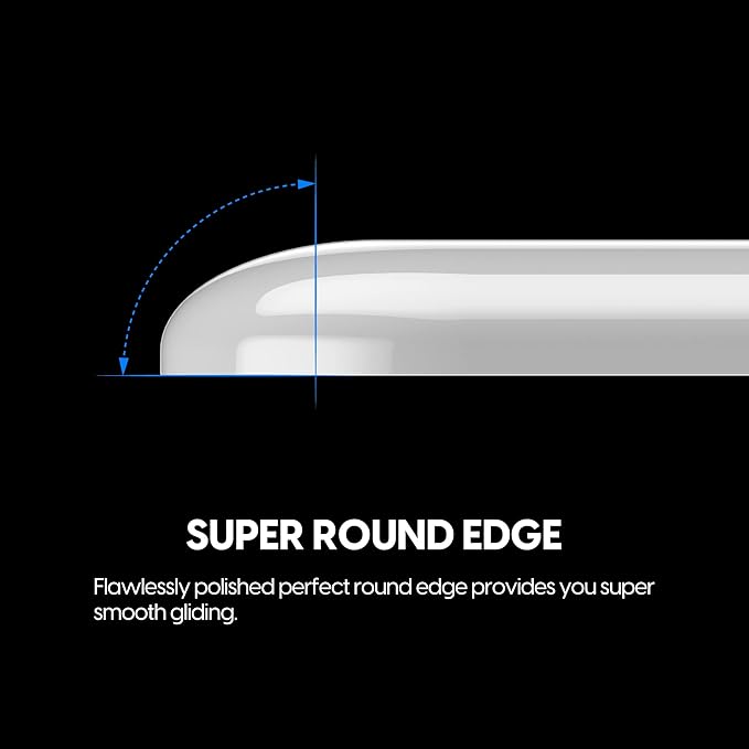 Superglide - Fastest and Smoothest Mouse Feet/Skates Made with Ultra Strong Flawless Glass Super Fast Smooth and Durable Sole for Endgame Gears XM1 RGB / XM1r [White]