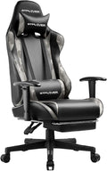 GTPLAYER Gaming Chair with Footrest, Ergonomic Computer Game Desk Chair, Reclining Game Chair Seat Height Adjustment, Swivel Rocker with Headrest and Lumbar (Camouflage)
