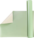 Pacific Arc Vinyl Board Cover. Self Healing and Stain Resistant Green/Ivory Sheet, 36 inches by 10 Yard Roll