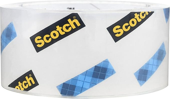 Scotch Heavy Duty Shipping Packing Tape,Clear,Shipping and Packaging Supplies,1.88 in. x 38.2 yd.,1 Tape Roll with Dispenser,(Pack of 12)