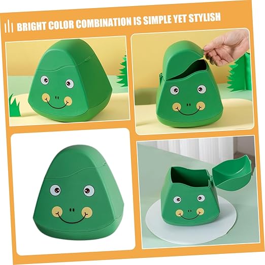 PRETYZOOM Mini Desktop Trash Can Lid Cute Wastebasket for Home Office and Car Compact and Easy to Clean Rubbish Bin for Tidy Workspaces
