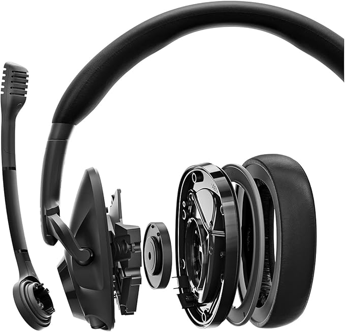 EPOS H3 Closed Acoustic Gaming Headset with Noise-Cancelling Microphone - Plug & Play Audio - Around The Ear - Adjustable, Ergonomic - for PC, Mac, PS4, PS5, Switch, Xbox - Onyx Black