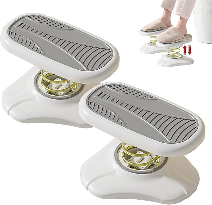 2 PCS Foot Rest for Under Office Desk Multifunctional Foot Stool Toilet Stool Squat Adult Portable Non-Slip Potty Step Stool Improve Squatting Posture Exercising Relax Legs and Abdomen（Grey）