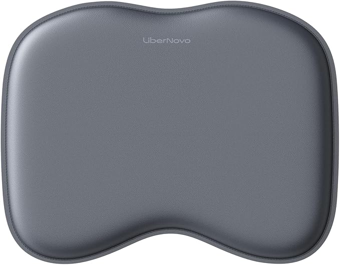 LiberNovo StepSync Office Footrest Mat, Tailored for The Libernovo Office Foot Rest, 20mm Cushioning & Soft-Touch PU Leather for All-Day Cloud Comfort, Black
