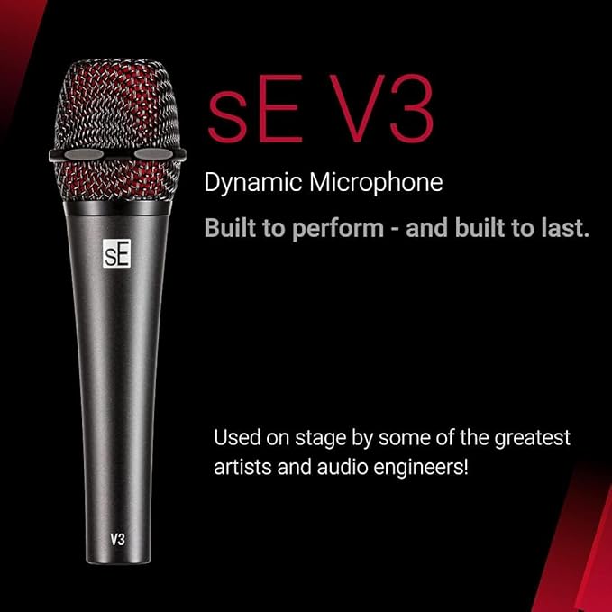 sE Electronics V3 All Purpose Dynamic Microphone - Bundle with XLR Cable