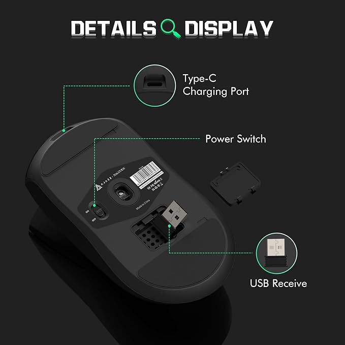 ATTACK SHARK AJ139 G Pro Gaming Mouse 4K Polling Lightweight PAW 3395 Sensor Receiver up to 26,000DPI 6 Programmable Button USB-C Charging Ergonomic Symmetric for Xbox PS4 PC Mac Gamer