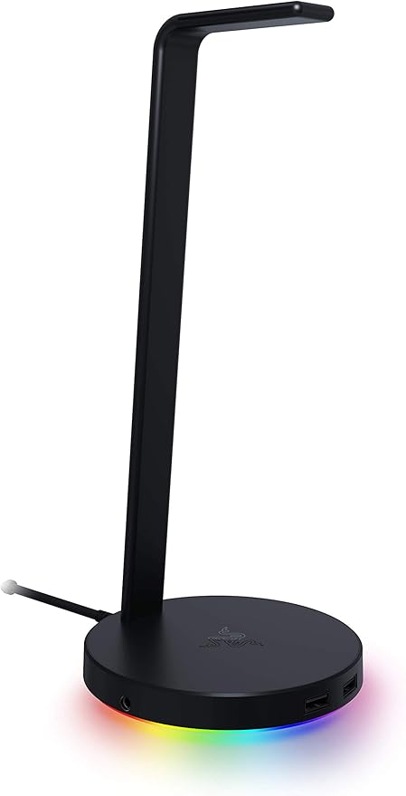 Razer Leviathan V2 X: PC Soundbar with Full-Range Drivers & Base Station V2 Chroma: Chroma RGB Lighting - Non-Slip Rubber Base - Designed for Gaming Headsets - Classic Black
